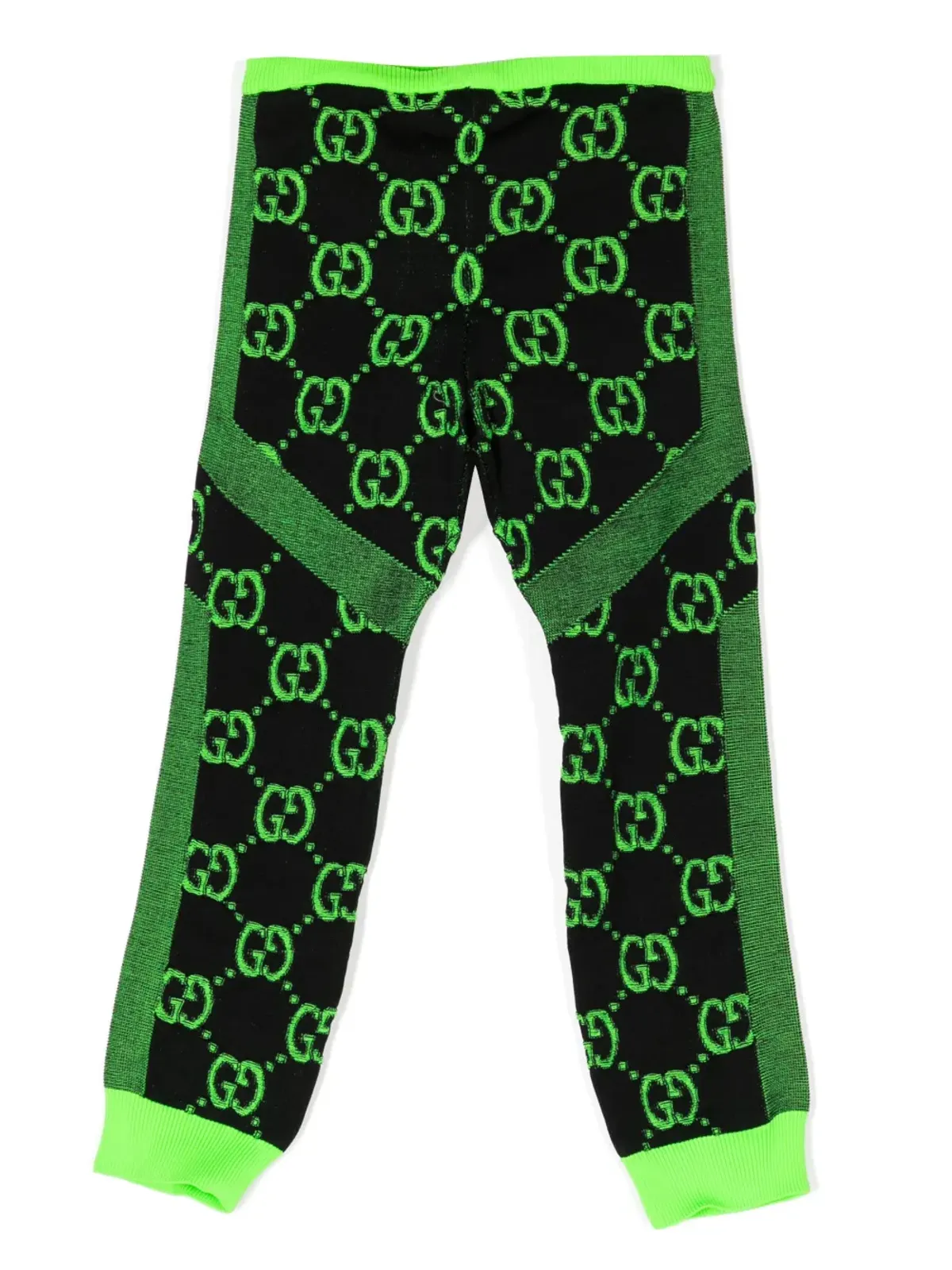 Gucci Kids GG-Supreme 編み地パンツ - グリーン - 画像2