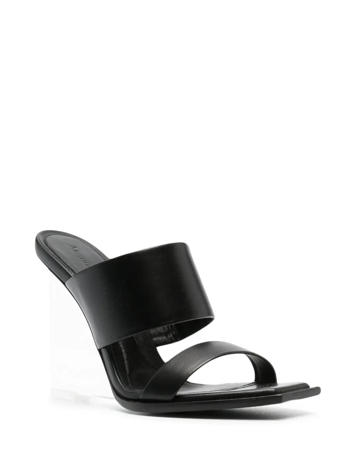 Alexander McQueen シャード ウェッジサンダル ブラック - 画像2