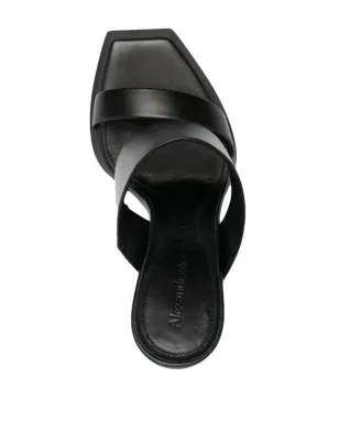 Alexander McQueen シャード ウェッジサンダル ブラック - サムネイル4