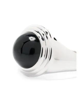 Missoma Sphere ridge onyx ring - Silver - サムネイル2