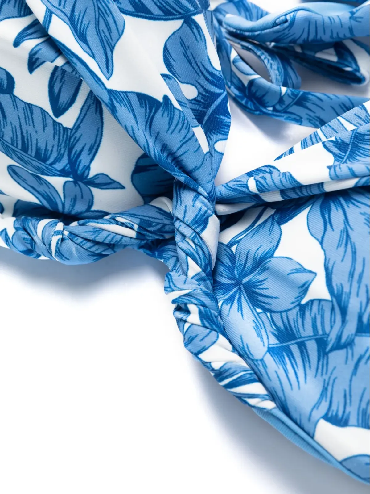 TWINSET St. Palm twist-detail ビキニトップ（ブルー） - 画像3