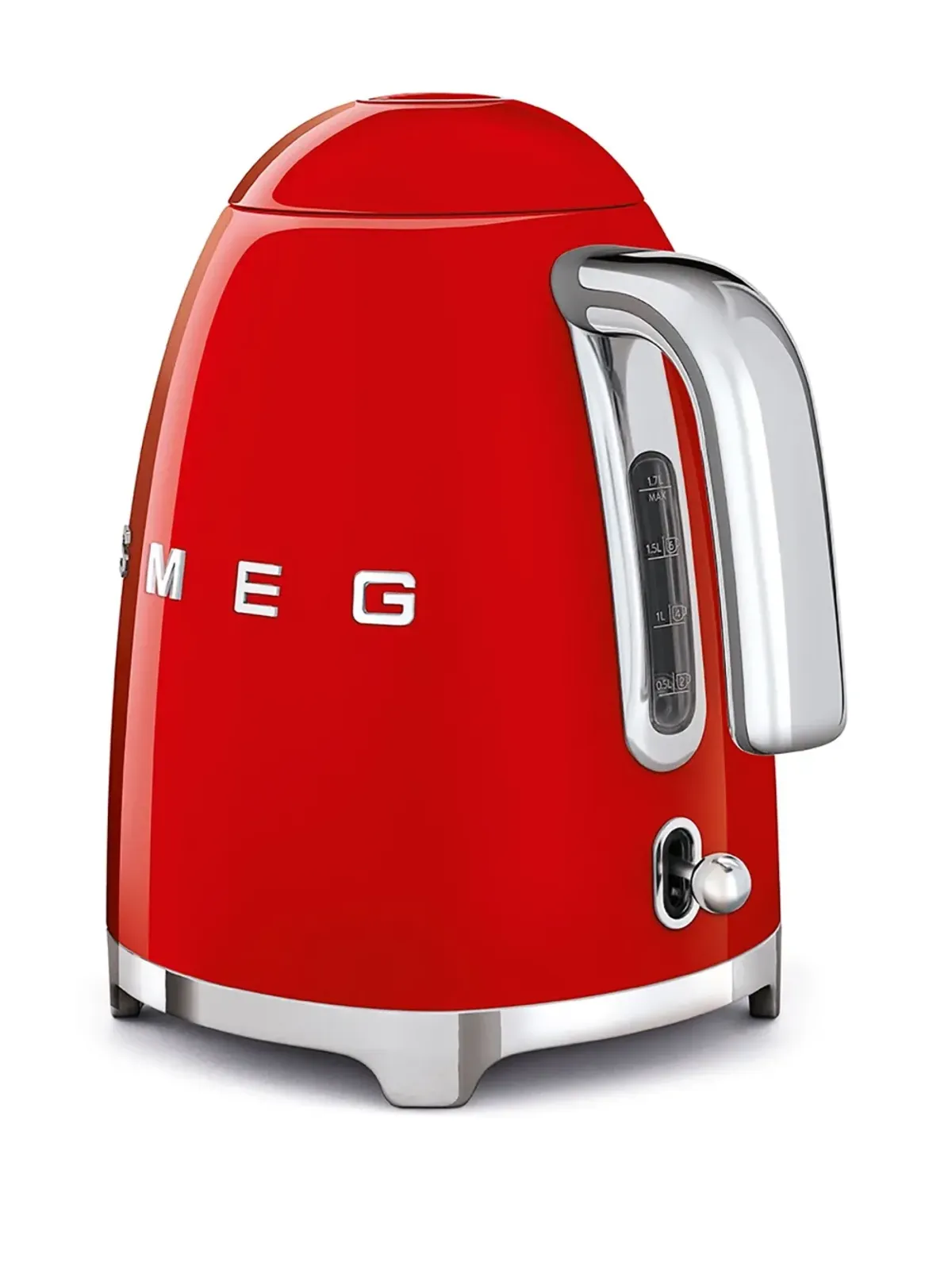 Smeg ステンレススチール ロゴ ケトル - レッド - 画像2