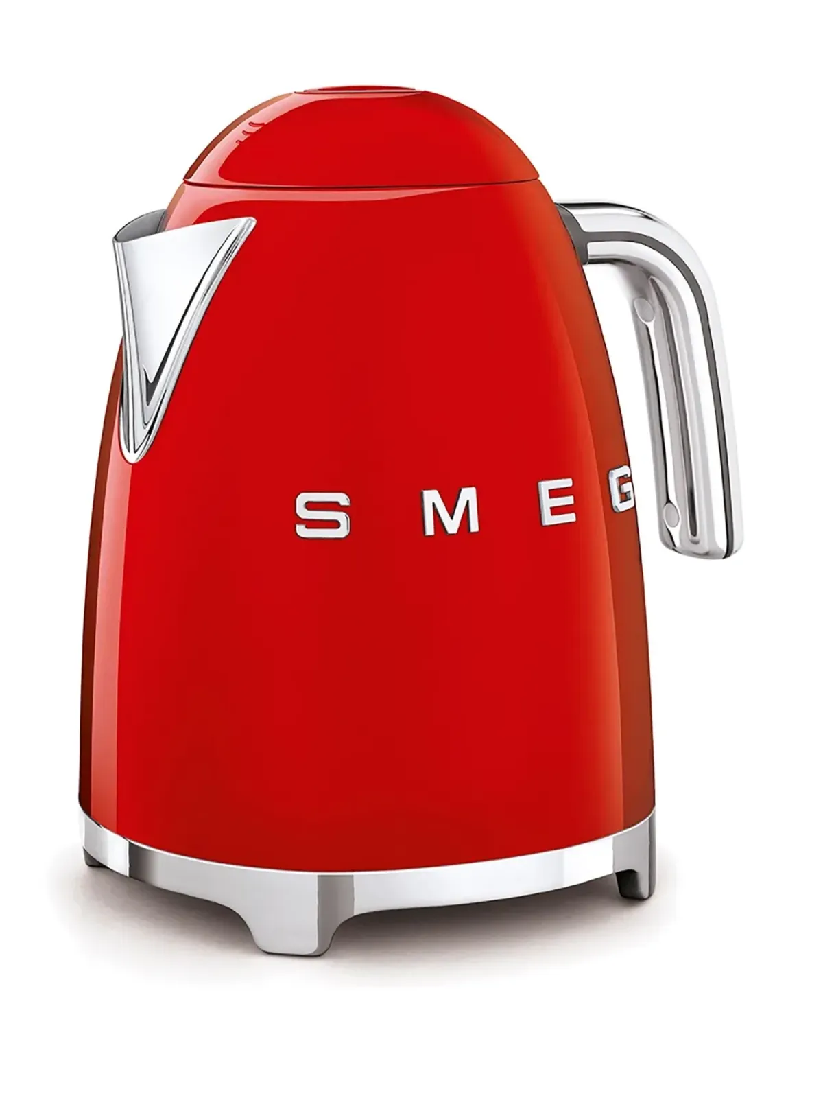 Smeg ステンレススチール ロゴ ケトル - レッド - 画像3