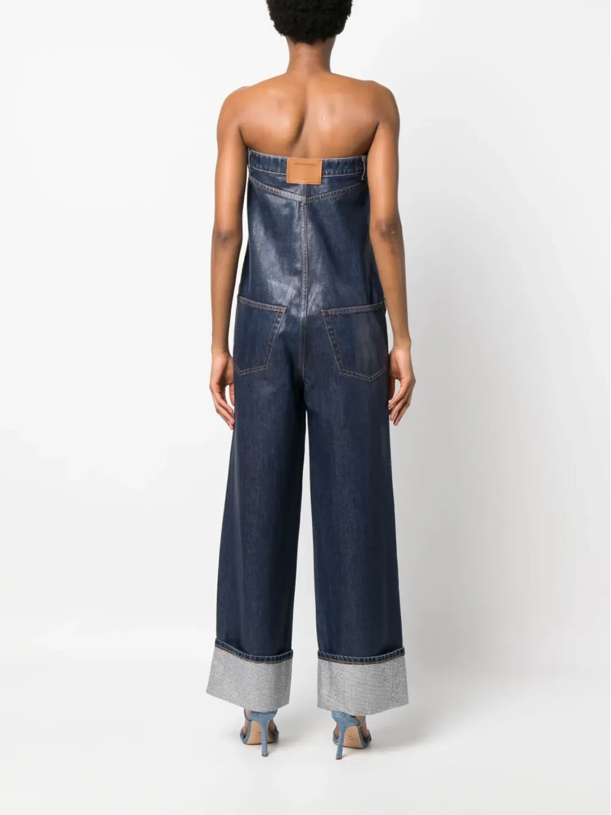 Alexander Wang ストラップレス デニム ジャンプスーツ - 画像4