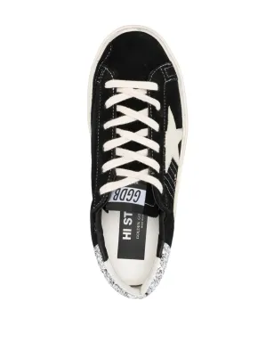 Golden Goose Hi Star グリッター付きスエードスニーカー ブラック - サムネイル4