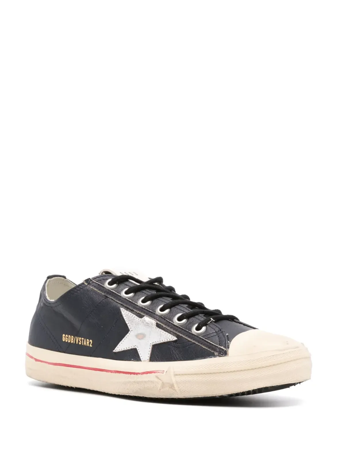 Golden Goose V-Star distressed-effect スニーカー - 画像2