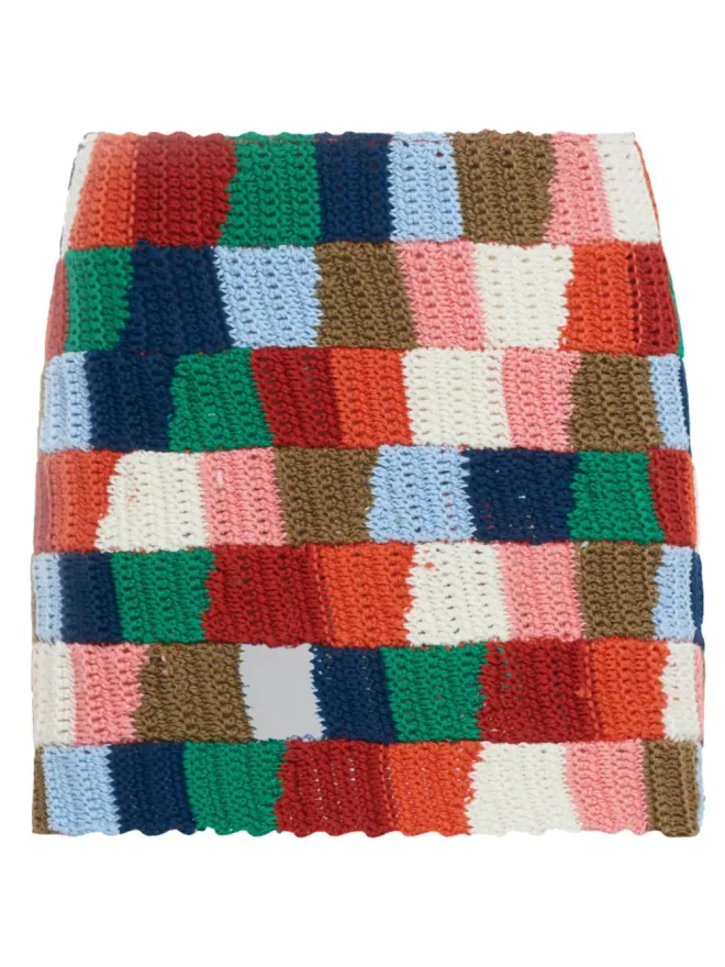 Marni Marni カラーブロックニットスカート レッドの商品画像