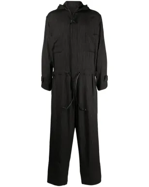 Yohji Yamamoto フード付きジップアップジャンプスーツ - サムネイル1