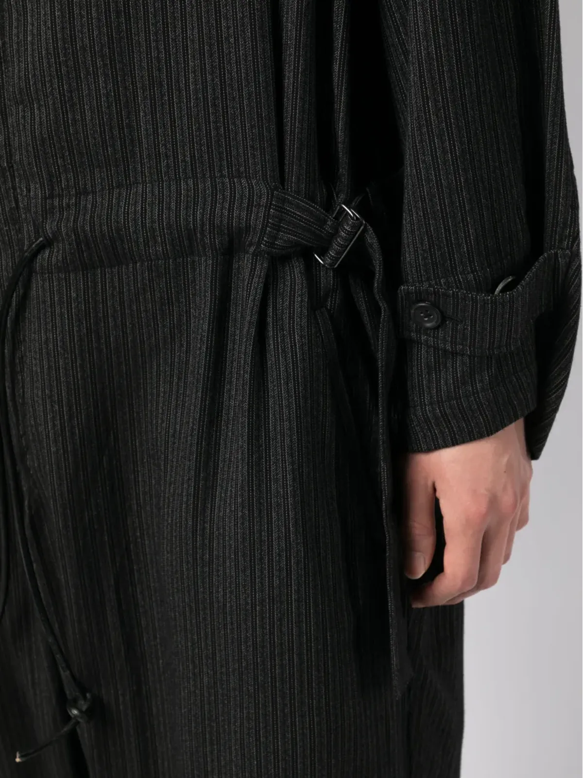 Yohji Yamamoto フード付きジップアップジャンプスーツ - 画像5