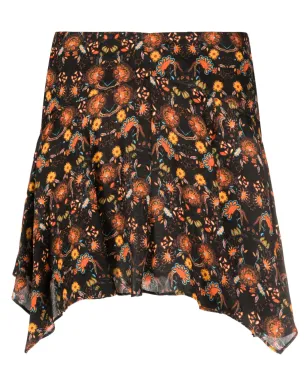 ISABEL MARANT ペリン フローラルプリントスカート - サムネイル1