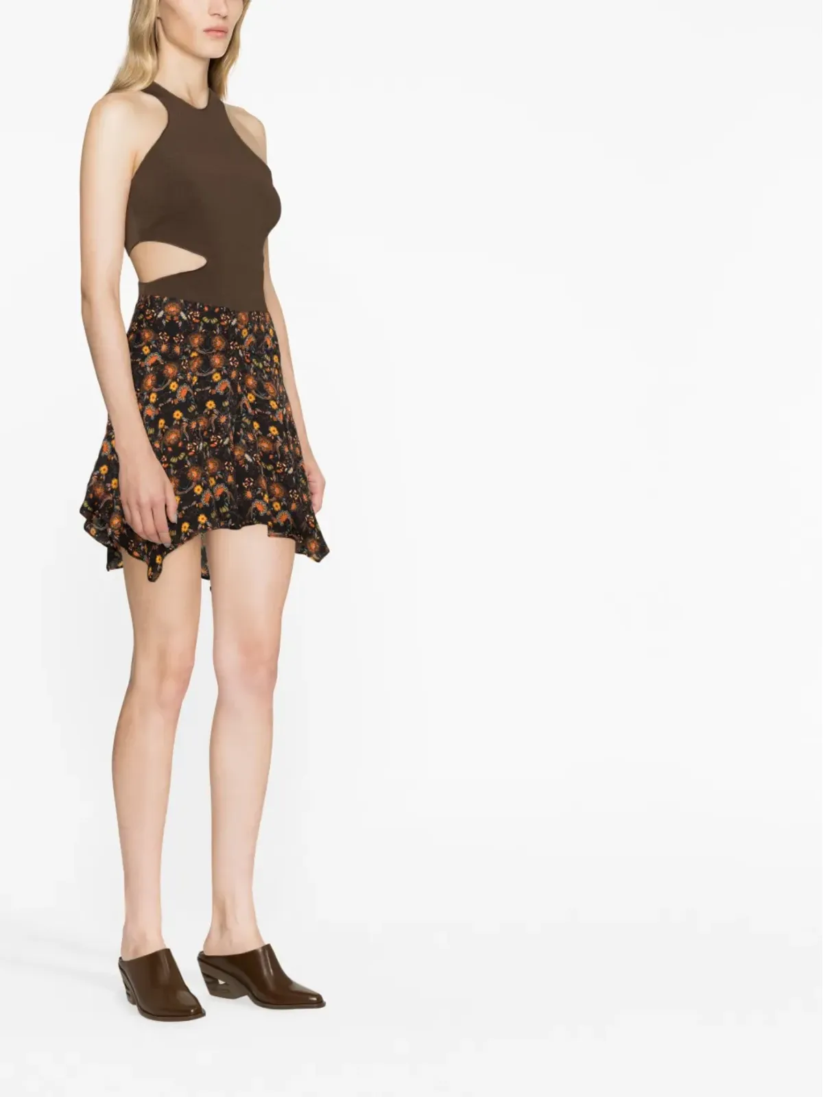 ISABEL MARANT ペリン フローラルプリントスカート - 画像3