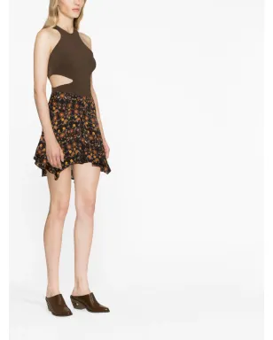 ISABEL MARANT ペリン フローラルプリントスカート - サムネイル3