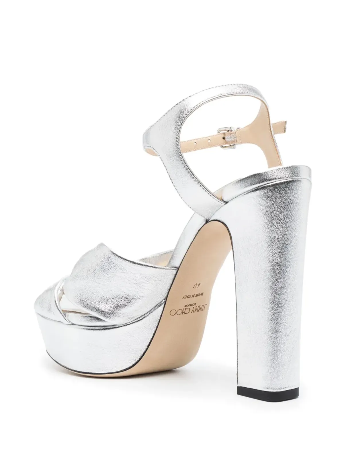 Jimmy Choo Heloise レザーサンダル - 画像3