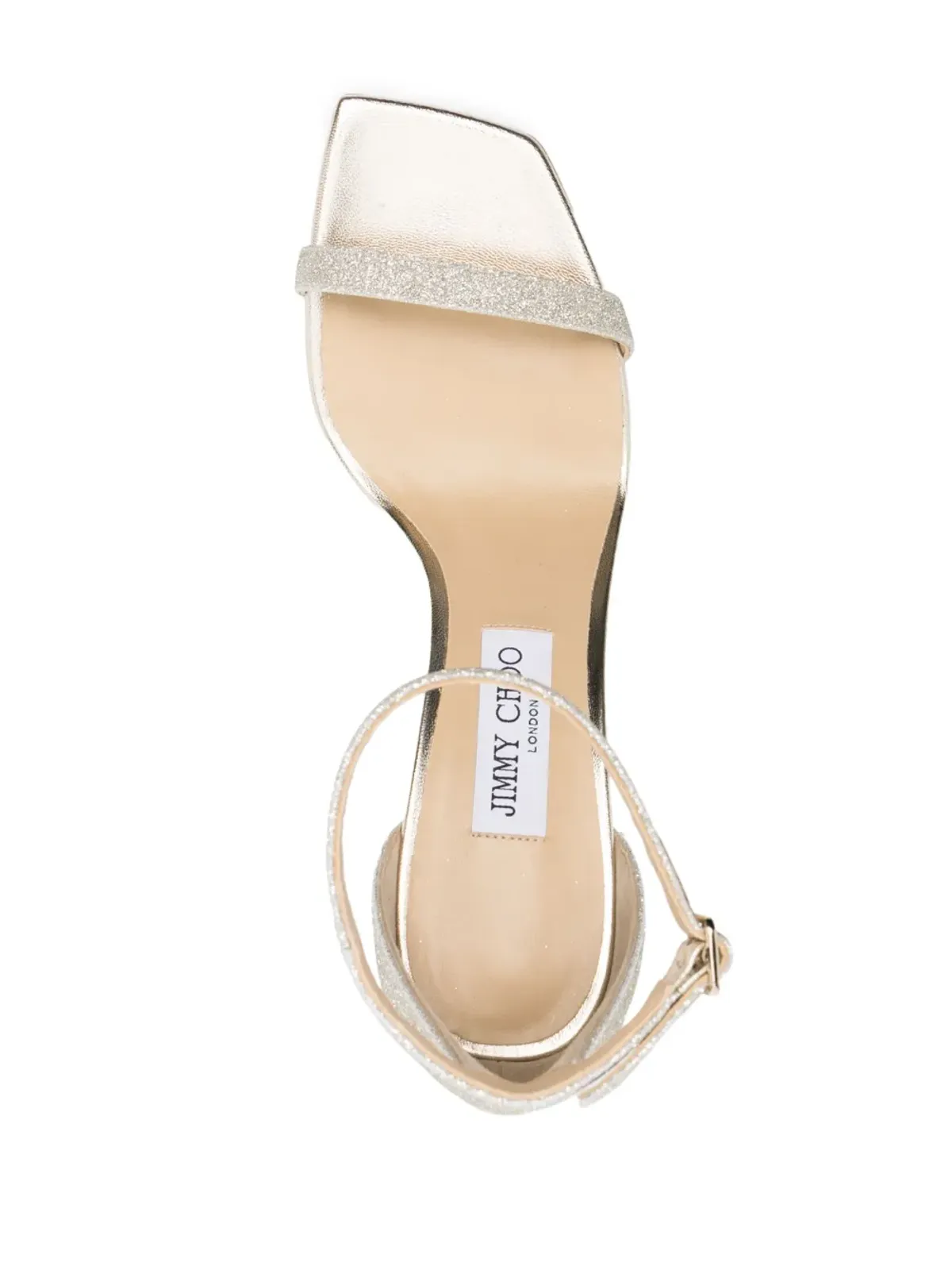 Jimmy Choo アルヴァ 85mm グリッター レザー サンダル - 画像4
