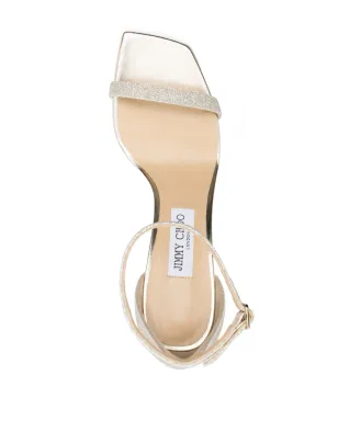 Jimmy Choo アルヴァ 85mm グリッター レザー サンダル - サムネイル4