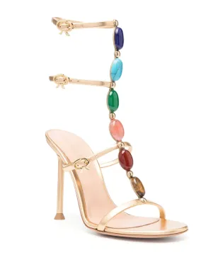 Gianvito Rossi Shanti グラディエーターサンダル ゴールド - サムネイル2