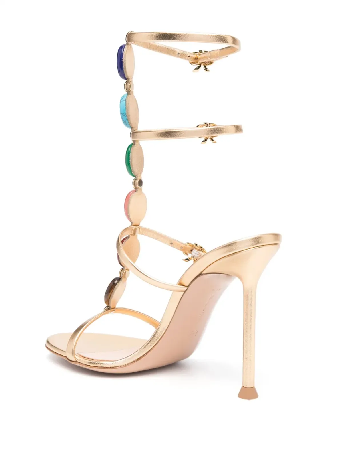 Gianvito Rossi Shanti グラディエーターサンダル ゴールド - 画像3
