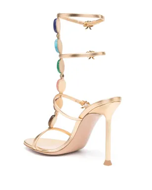Gianvito Rossi Shanti グラディエーターサンダル ゴールド - サムネイル3