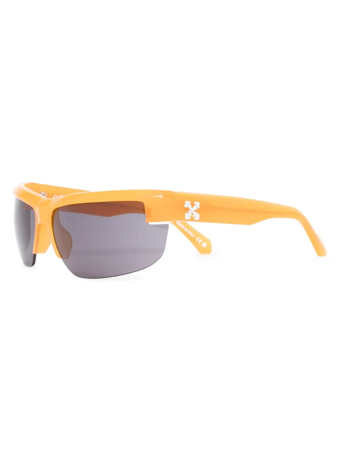 Off-White Eyewear トレド矩形フレームのサングラス - オレンジ - 画像2
