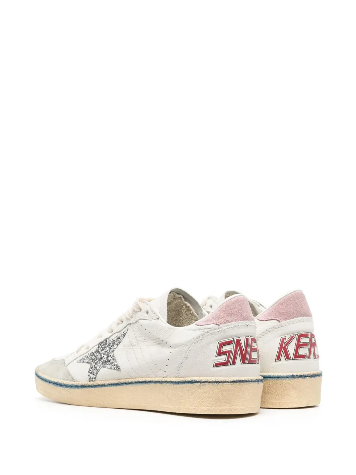 Golden Goose Ballstar ロー・トップ レザースニーカー（ホワイト） - 画像3