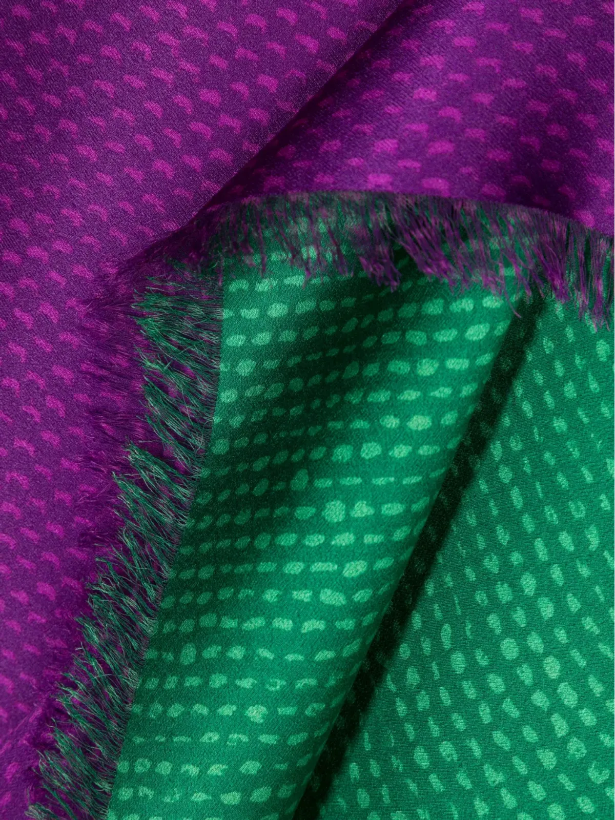 Saint Laurent Pre-Owned 1980s カラーブロック シルク スカーフ - 画像3