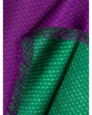 Saint Laurent Pre-Owned 1980s カラーブロック シルク スカーフ - サムネイル3