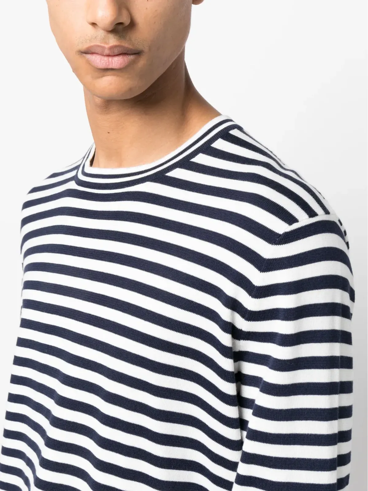 Brunello Cucinelli ストライプ長袖Tシャツ - 画像5