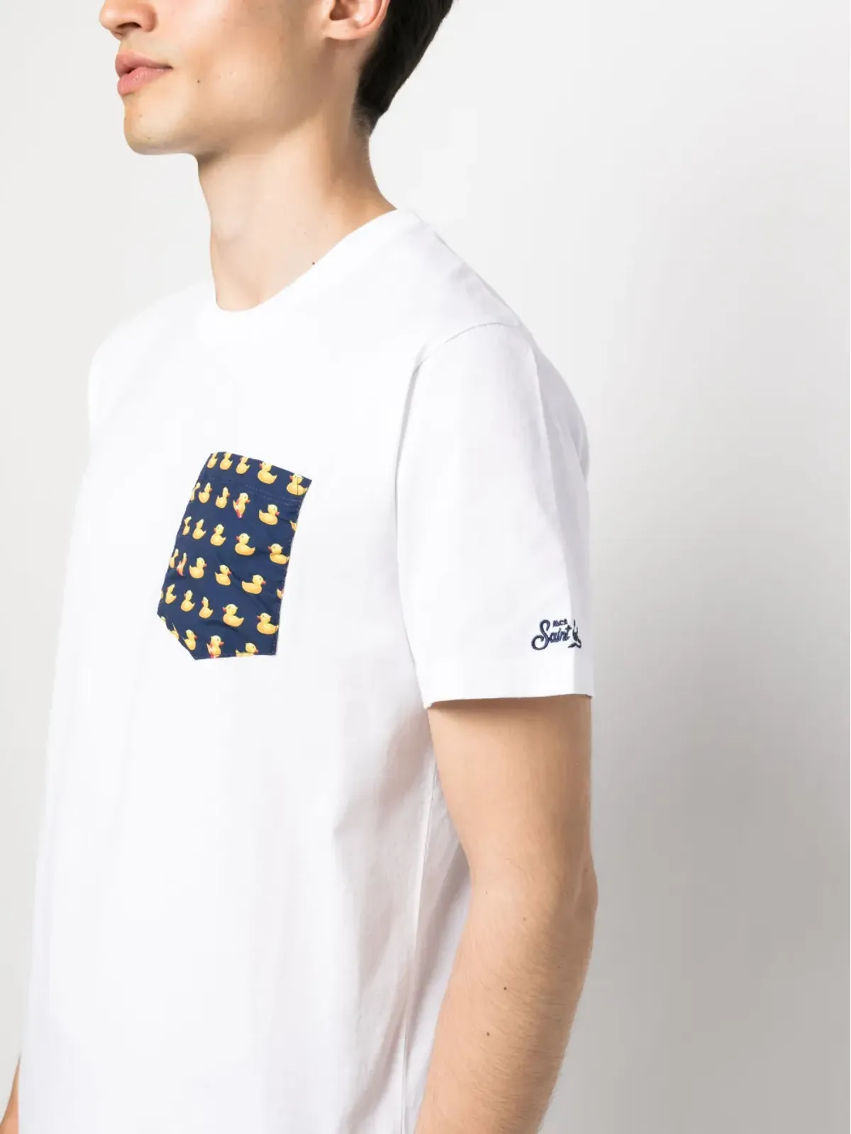 MC2 Saint Barth ダックプリントポケットTシャツ - 画像5