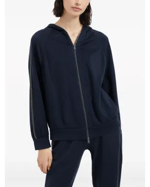 Brunello Cucinelli ジップアップ コットンブレンド フーディ - サムネイル3