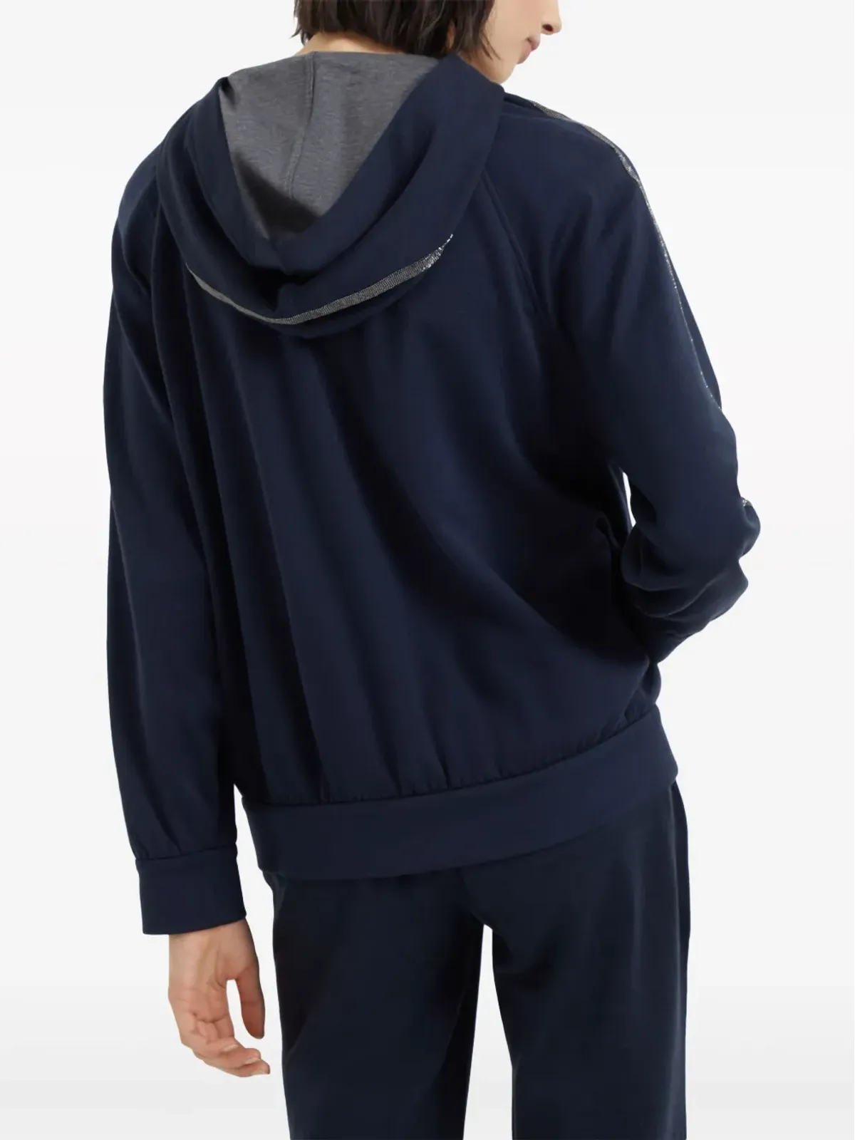 Brunello Cucinelli ジップアップ コットンブレンド フーディ - 画像4