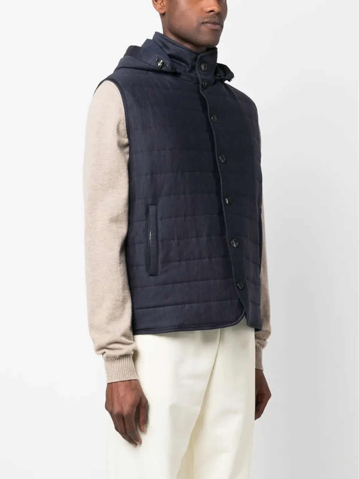 Manzoni 24 取り外し可能フード付きジレ - 画像3