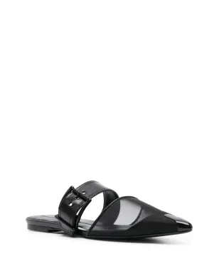 Alexander McQueen パンク・ポインテッドトゥ・フラットミュール - サムネイル2