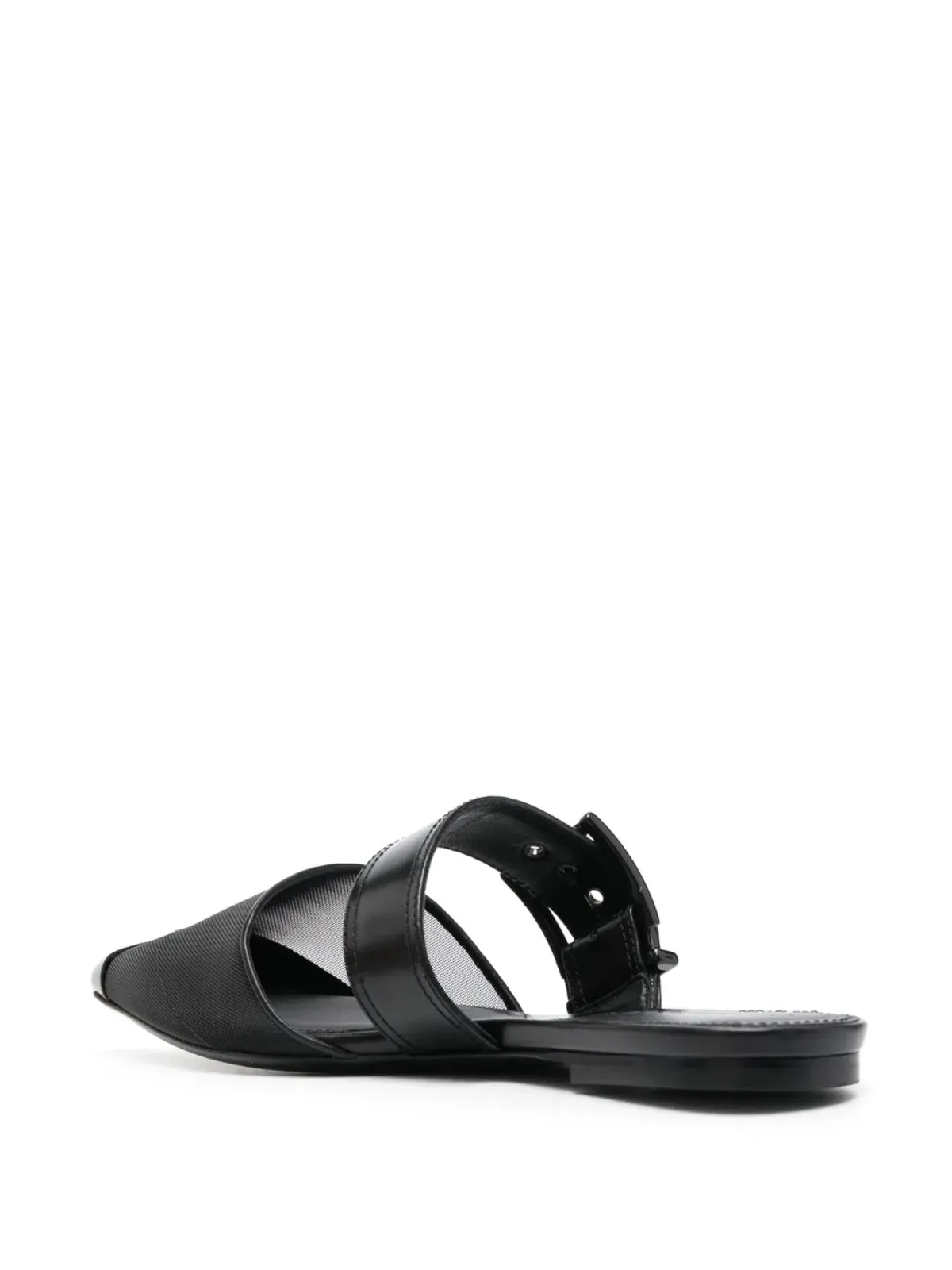 Alexander McQueen パンク・ポインテッドトゥ・フラットミュール - 画像3