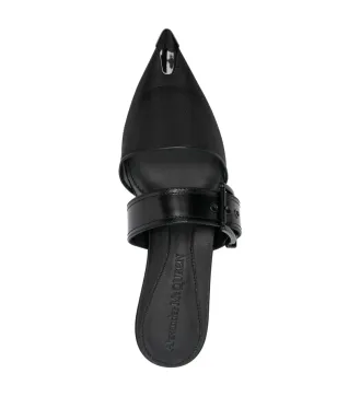 Alexander McQueen パンク・ポインテッドトゥ・フラットミュール - サムネイル4