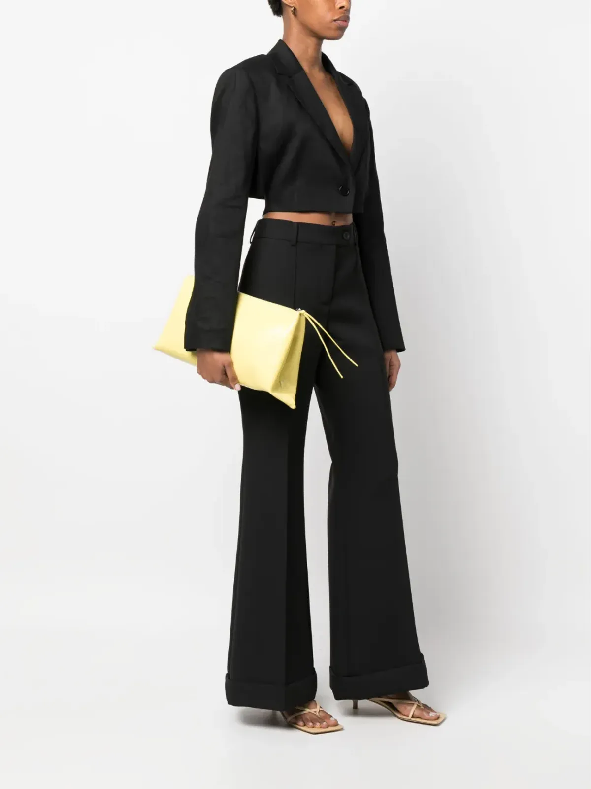 Jil Sander ロゴデボスド クラッチバッグ - 画像2