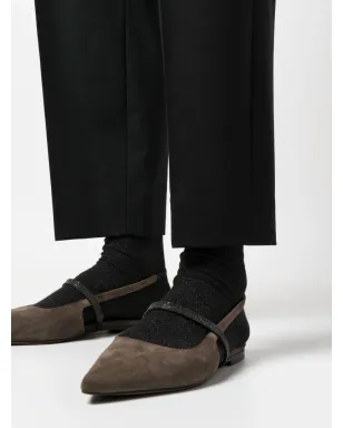 Brunello Cucinelli クロップド ウールブレンドパンツ - サムネイル5