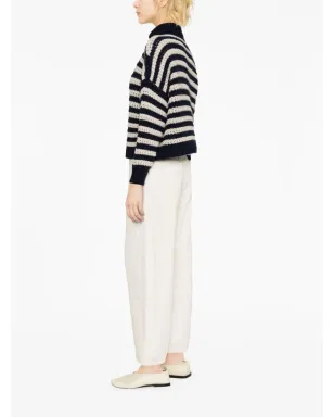 Brunello Cucinelli ストライプ柄タートルネックニット - サムネイル4