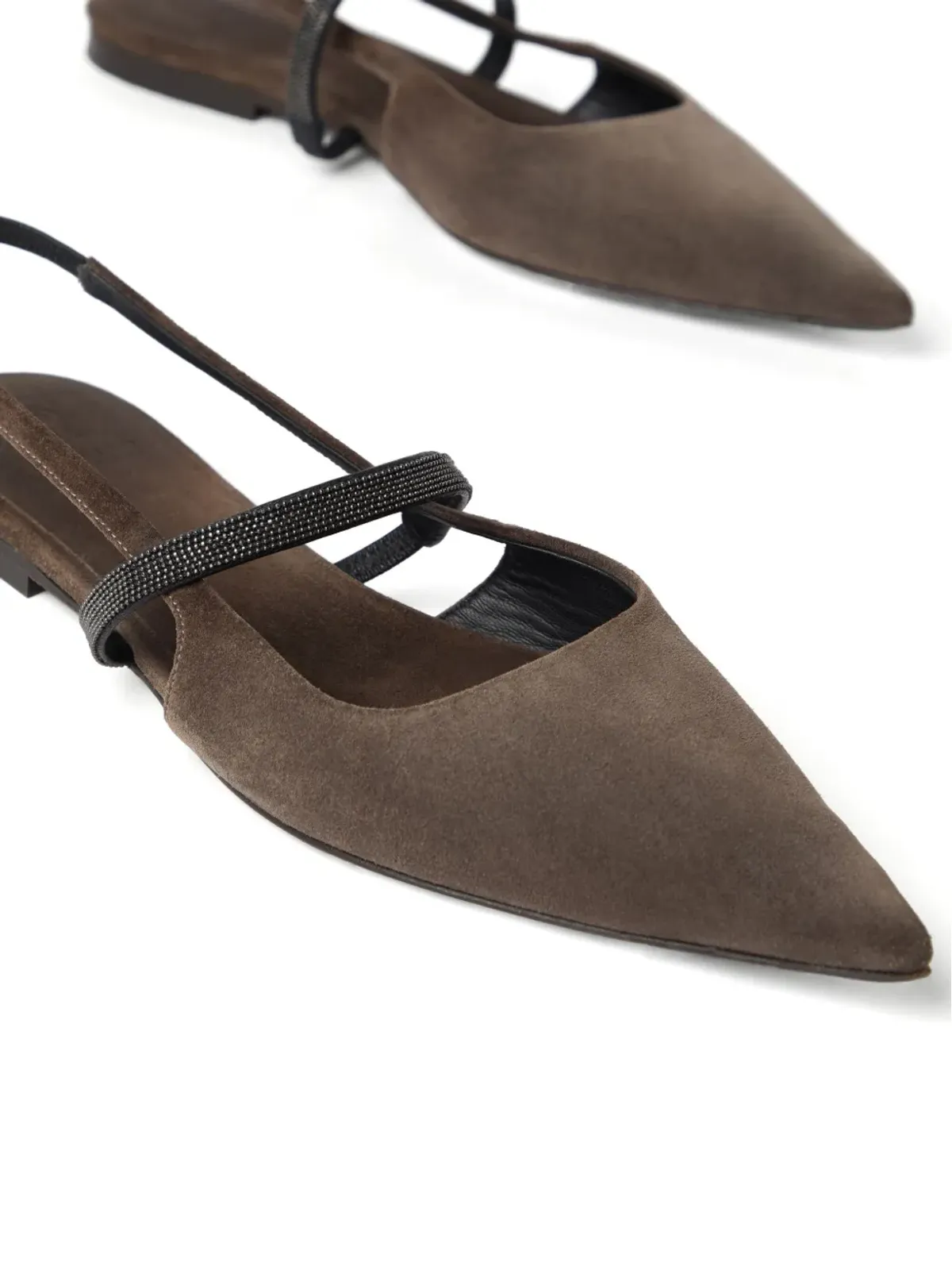 Brunello Cucinelli スリングバック バレリーナ - 画像5