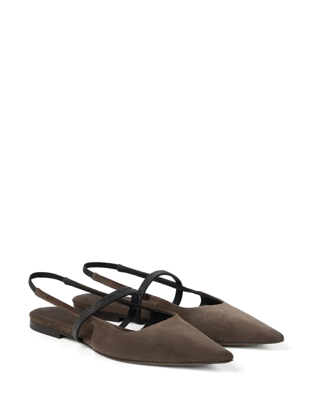 Brunello Cucinelli スリングバック バレリーナ - 画像3