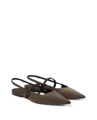 Brunello Cucinelli スリングバック バレリーナ - サムネイル3