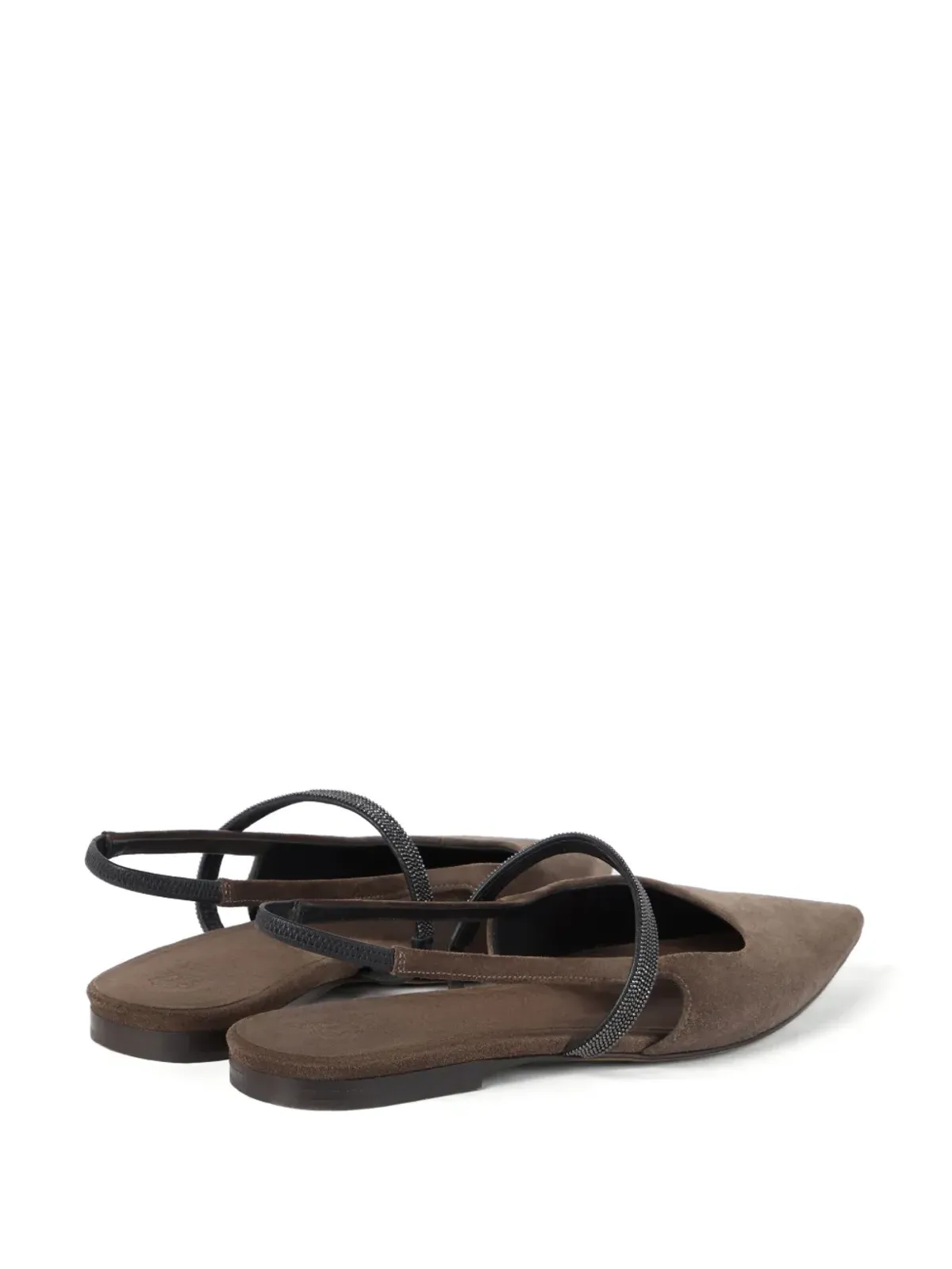 Brunello Cucinelli スリングバック バレリーナ - 画像4