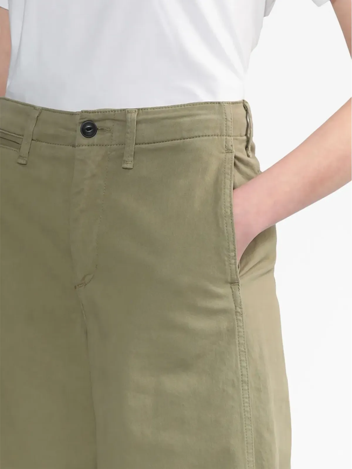 rag & bone ワイドレッグストレッチコットンパンツ - 画像5