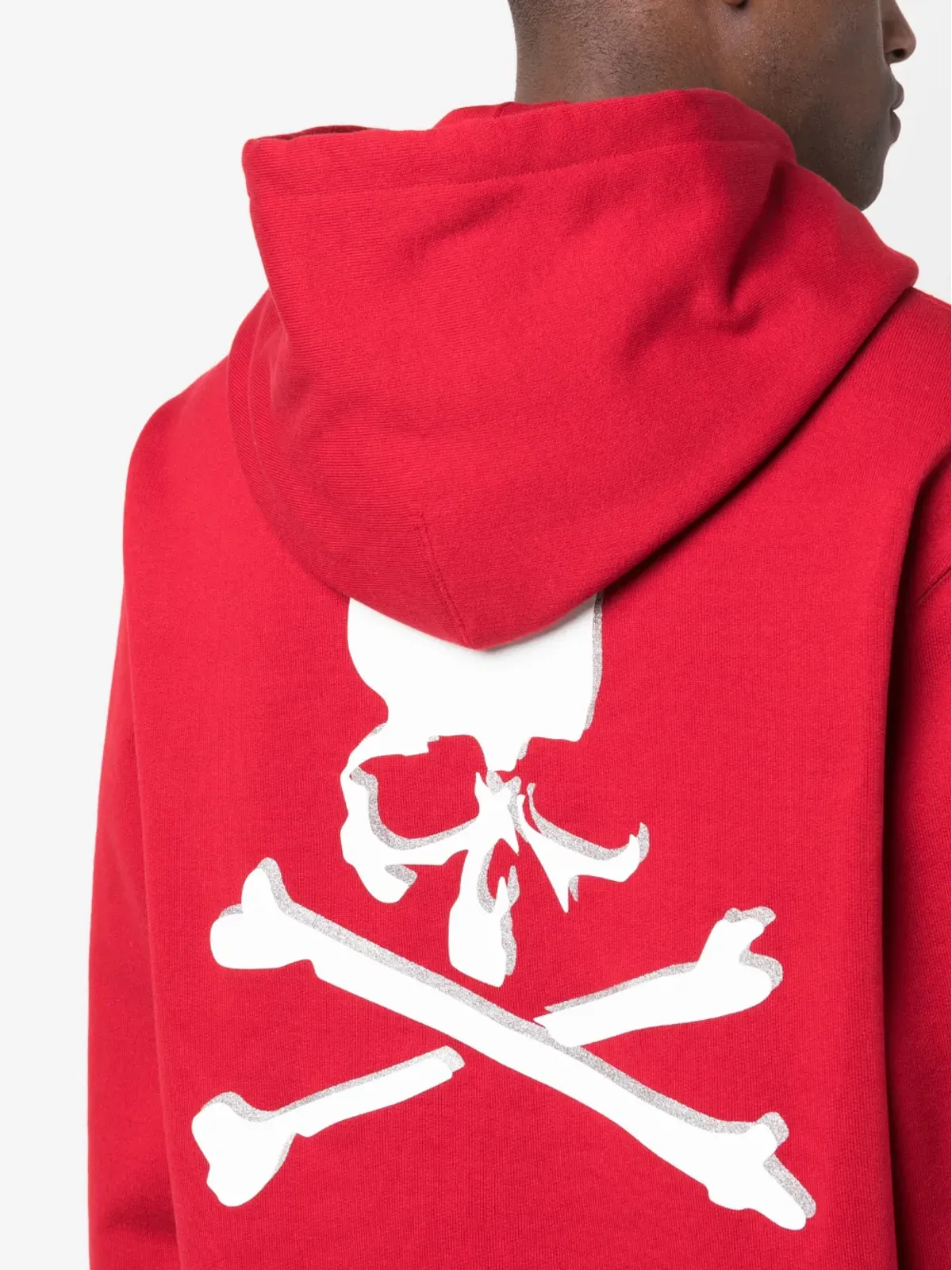 Mastermind Japan ロゴプリント コットン フーディ レッド - 画像5