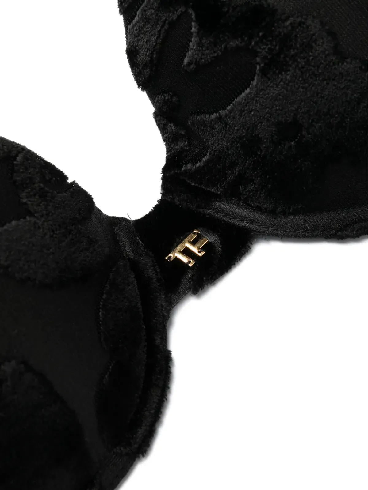 TOM FORD 花柄プリント アンダーワイヤーブラ - ブラック - 画像3