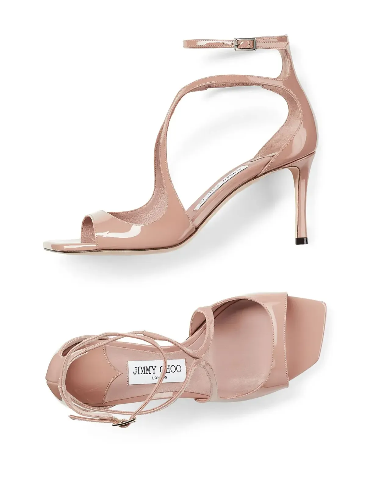 Jimmy Choo Azia パテントレザー サンダル - 画像4
