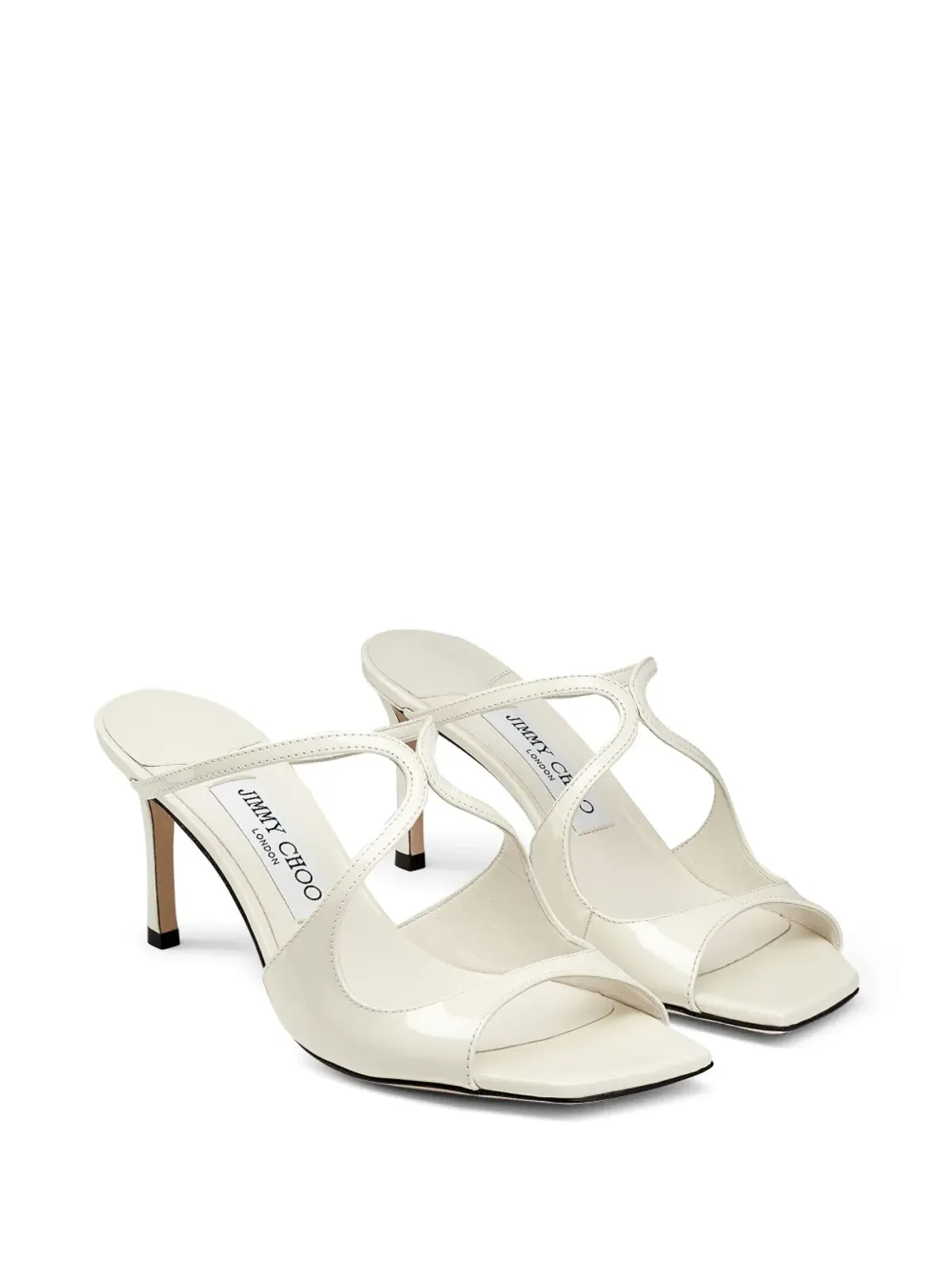 Jimmy Choo アニス 75mm パテントレザー ミュール - 画像2