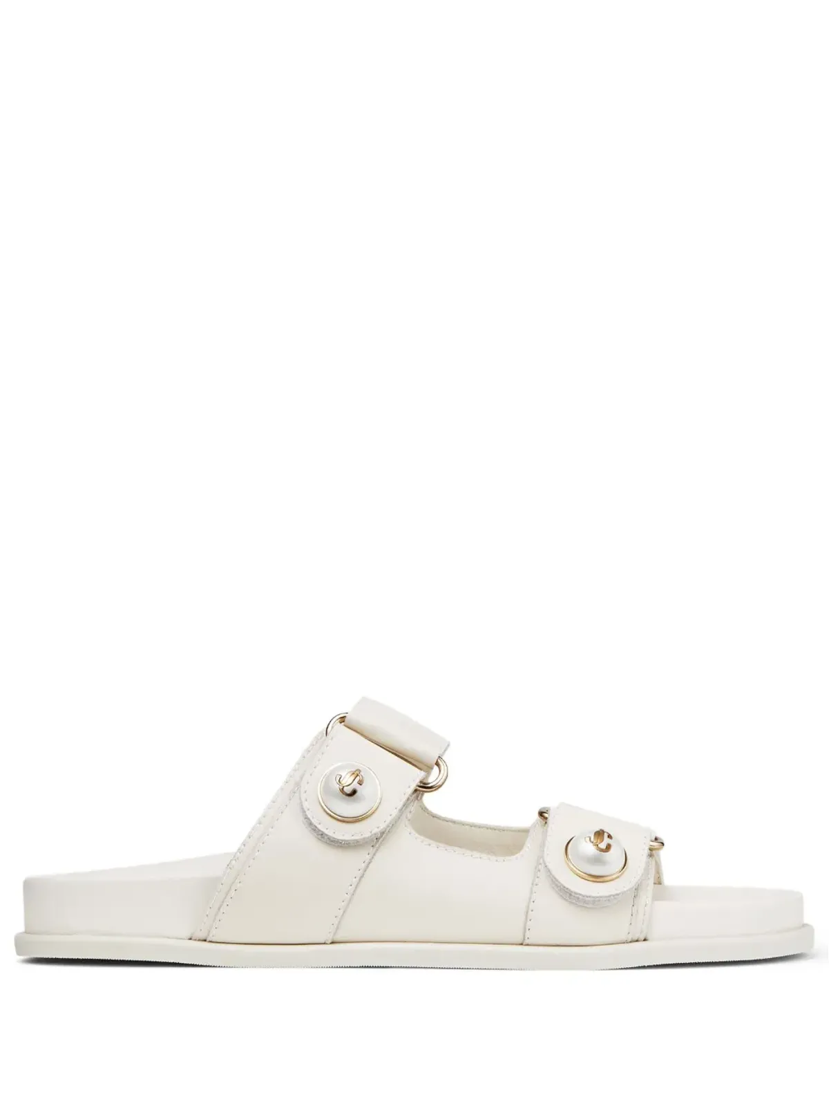 Jimmy Choo Fayenceパール装飾サンダル - White - 画像1