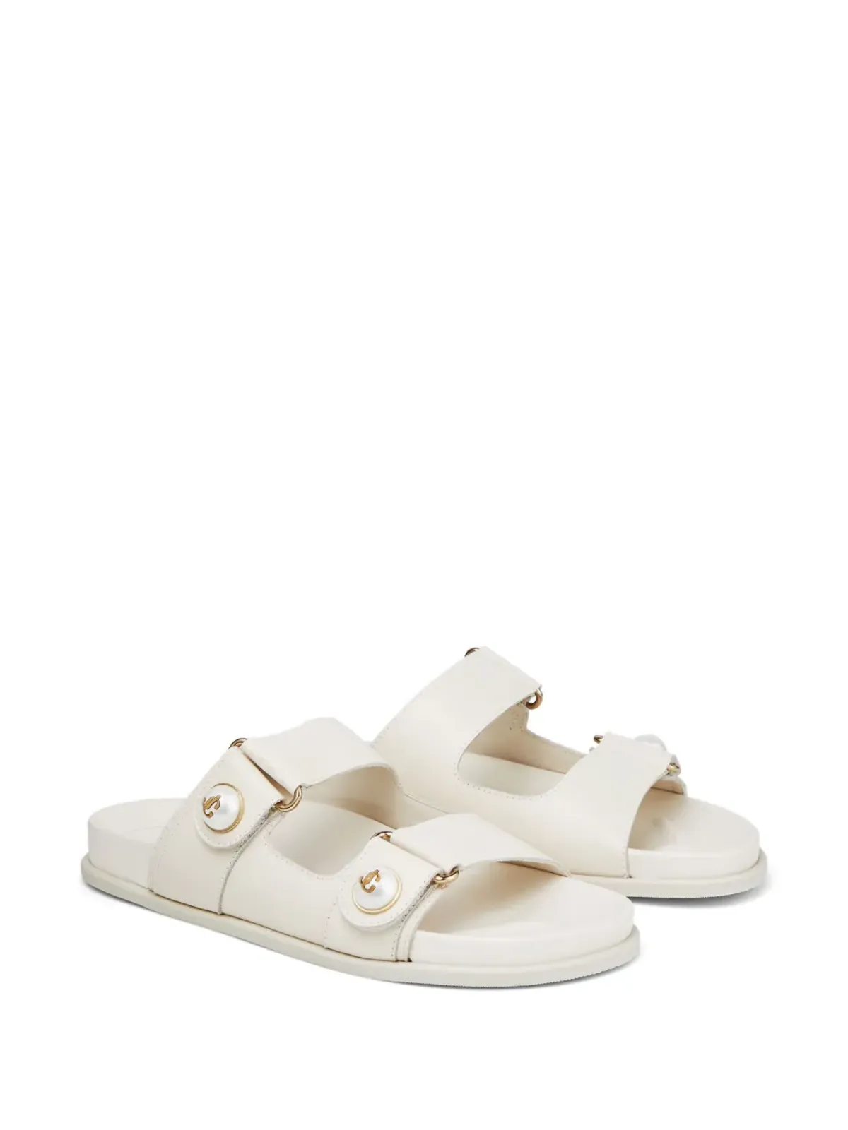 Jimmy Choo Fayenceパール装飾サンダル - White - 画像2