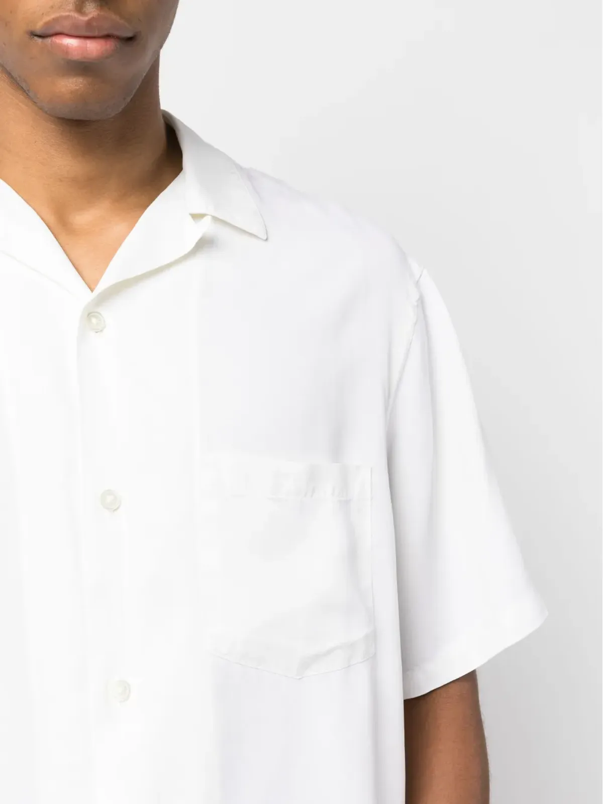 Portuguese Flannel テンセル半袖シャツ（オフホワイト系） - 画像5