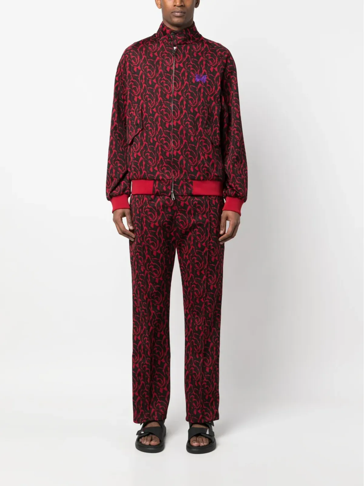 Baracuta グラフィック柄ファネルネックジャケット - 画像2